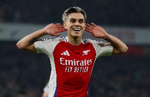 特罗萨德首开记录，打进本赛季阿森纳各项赛事第100粒进球